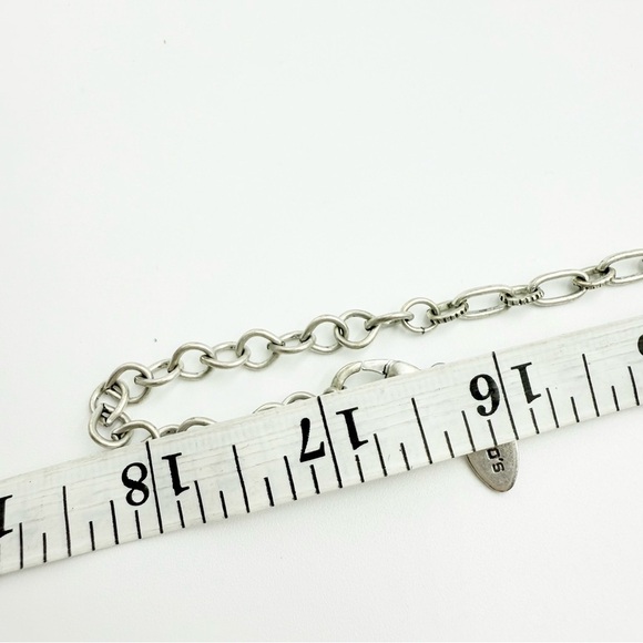 Chico’s Silver Tone Teardrop and Smoky Crystal Rhinestones Necklace - Picture 8 of 8